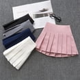 thumbnail image 7 of 3 Packs Girls Solid Pleated Skirts with Shorts Lining, Uccdo 3-11Y Little Girl School Uniform Mini Skirt, Teen Girls Skater Tennis Skirt Skorts, 7 of 7