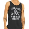 thumbnail image 2 of Arena Lights and Hockey Fights Tank Top Unisex Large Black, 2 of 5
