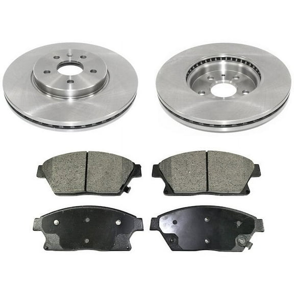 Front Brake Pad and Rotor Kit - Compatible with 2015 - 2018 Chevy Trax 2016 2017
