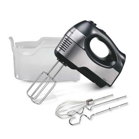 Hamilton Beach 6 Speed Performance Hand Mixer  Includes Case  5 Attachments  Stainless Steel  62646F