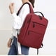 thumbnail image 1 of Mochila de doble hombro de gran capacidad con carga USB de color borgoña para consolas de juegos y accesorios, 1 of 6