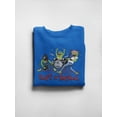 thumbnail image 3 of Rat Fink Rat N Roll Monster Band Sweatshirt Men -T-Line Designs, Male x-Large, 3 of 4