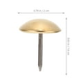 thumbnail image 4 of MERRYHAPY 100Pcs Furniture Nails Pin Brass Golden Nails for Sofa and Chair Decoration, 4 of 8