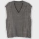thumbnail image 2 of Suéter con cuello en V para mujer, sin mangas, suéter de punto de gran tamaño, camiseta sin mangas, 2 of 5