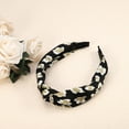 thumbnail image 6 of Unique Bargains 1 Pcs Leopard Pattern Knotted Headbands Women Hairband Hair Hoop Black, 6 of 7