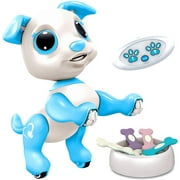 Power Your Fun Remote Controlled Electronic Robot Pet Dog (Blue)