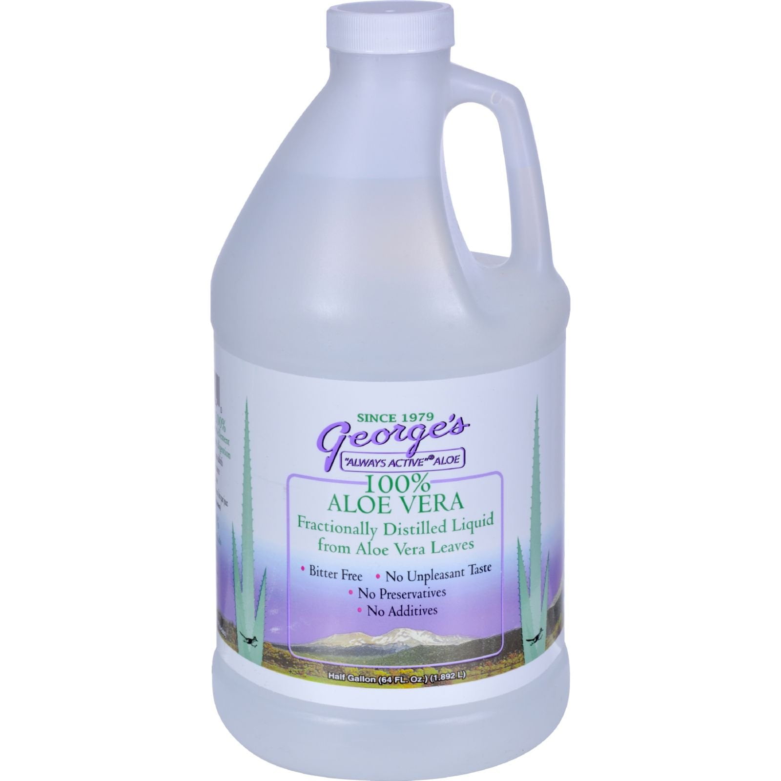 (3 Pack) Aloe Vera Drink 64 oz George's Always Active Aloe 64 Fl Oz