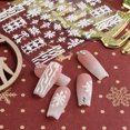 thumbnail image 1 of dianhelloya Nail Art Supplies Nail Sticker Christmas Pattern 5D Stereoscopic Exquisite Effects Non-Fading Self-adhesive DIY Manicure Various Styles Embossed Floral Nail Art Decal Nail Supplies (E), 1 of 8