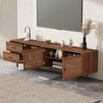 thumbnail image 4 of Entertainment Centers, 78 inch Modern TV Stand for TVs up to 85", Entertainment Center with Deep Drawers & Cable Management, Soft-Closing Hinges, Solid Wood Legs for Living Room, 4 of 25