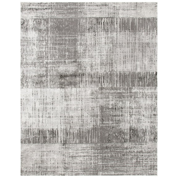 SAFAVIEH Craft Emmet Faded Abstract Area Rug, Grey/Dark Grey, 10'6" x 14'