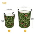 Cauagu Green Cacti And Red Chili for Laundry Basket,Collapsible