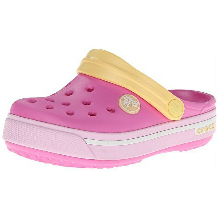 Ballerina pink crocs kids clearance