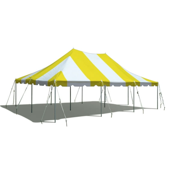 TentandTable Premium Outdoor Event Party Canopy Pole Tent, Yellow, 20 ft x 30 ft
