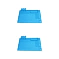 thumbnail image 2 of Scienceny Práctico para la reparación de computadoras Libre de estática y resistente al calor Resistencia a altas temperaturas Amplia Azul 45*30cm, S160 2Conjunto, 2 of 6