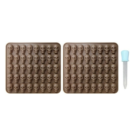 

WEPRO AYow 40 Cavity Skullss Candy Mould Silicone Mini Skullss Mould Non Stick 3D Skullss Mould Sugar Mould Food Grade Silicone Skullss Mould