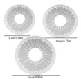 thumbnail image 3 of Lttoisl DIY Fabric Flower Maker Tool for Consistent Ribbon Rosettes, Badge Button Ornament Craft Kit, Beginner's Brooch & Ribbon Flower Making Jig, Tabletop Figurine Accessory, White, 3 of 8