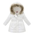 thumbnail image 2 of Odeerbi Clearance Toddler Baby Boys Girls Solid-color Jacket Hoodies Tops For Kids Winter Thick Warm Windproof Plush Collar Coat Outwear Jackets, 2 of 8