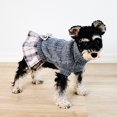 thumbnail image 2 of Ropa para mascotas de otoño e invierno, suéter a cuadros sencillo, vestido JK, suéter para perros y gatos, 2 of 6