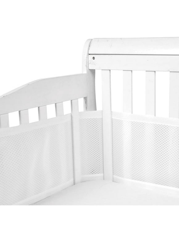 Baby Cot Bumper, Baby Cot Bumper, Anti-Airflow 3D Mesh Lining, Breathable Crib Border for Toddlers