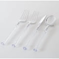 thumbnail image 1 of Neo Classic Clear • Silver Plastic Cutlery Set | 32 Pieces, 1 of 1
