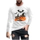 thumbnail image 1 of Blusas y camisas de manga larga y cuello redondo para hombre, estilo casual, estampado, cuello redondo, camiseta larga, manga corta, licra., 1 of 2