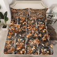 thumbnail image 2 of Feelyou Branches Plant Adult Bed Sheets, Autumn Maple Leaf King Sheets, 4 Pieces, 2 of 7