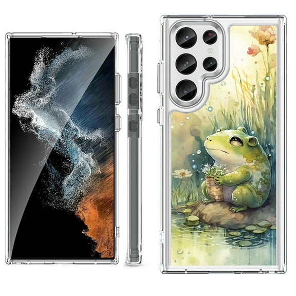 Shockproof Bumper Phone Case for Samsung Galaxy S23 Ultra 5G, by OneToughShield ® - Forg