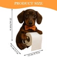thumbnail image 4 of Classic Kitchen Accessories, Dog Toilet Roll Holder Cute Animal Toilet Paper Holder Wall Mounted Toilets Paper Storage Dispenser Toilets Roll Stand Kitchen Statue for Bathroom Kitchen, 4 of 9