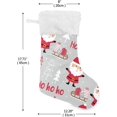 thumbnail image 2 of GZHJMY Christmas Santa Claus Stocking 2PCS, Large Fireplace Xmas Hanging Stockings with Plush Cuff for Family Holiday Party Decorations, 17.71"x 12.20", 2 of 7