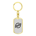 thumbnail image 4 of Stellar Lumens (XLM) Crypto Cryptocurrency Stainless Steel or 18k Gold Premium Swivel Dog Tag Keychain, 4 of 16