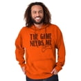 thumbnail image 5 of Game Needs Me PC Gamer Nerdy Geeky Hoodie Sweatshirt Women Men Brisco Brands X, 5 of 6
