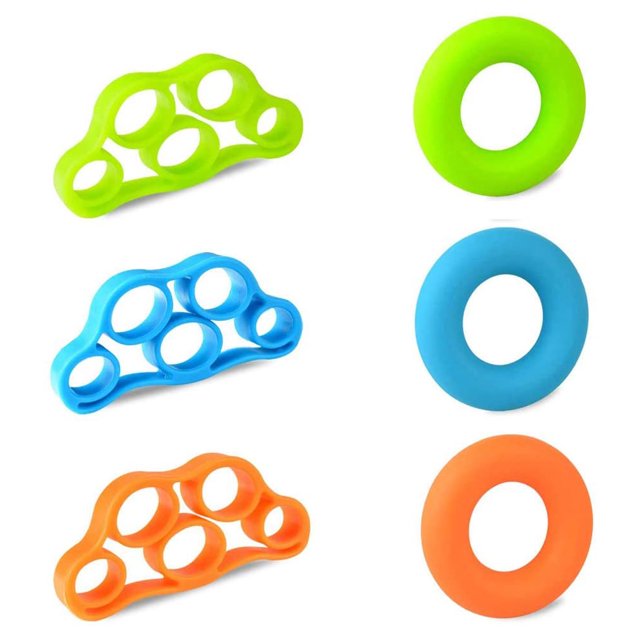 Fortalecedor de agarre manual, ejercitador de dedos, entrenador de fuerza de agarre (6 PCS), estirador de dedos para artritis carpiana, entrenador de fuerza de agarre, guitarra y escalada en roca Xemadio 220195