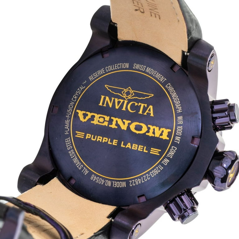 Invicta Reserve Venom Swiss Ronda Z60 Caliber Men's Watch w/ Mother of  Pearl Dial - 53.7mm. Purple (40548)