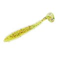 thumbnail image 4 of 5 unids/set suave cola en T señuelos de pesca larva gusano cebos aparejos de pesca accesorios verde manchado 9cm 4g, 4 of 8