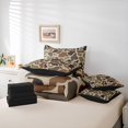 thumbnail image 6 of meiyoeat Hunting Camo Animal 7-Piece King Bedding For Adult,Jungle Wildlife Deer Bear King Bed in a Bag For Kids,Black Reversible, 6 of 7