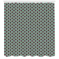 thumbnail image 3 of Abstract Shower Curtain, Geometric Circles in Squares Different Tones Modern Unusual Retro Hipster, Fabric Bathroom Set with Hooks, 69W X 70L Inches, Pale Sea Green Plum, by Ambesonne, 3 of 3