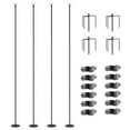 thumbnail image 2 of Outsunny String Light Poles, 10' Steel Light Poles for Outside, 4 Pack, 2 of 9