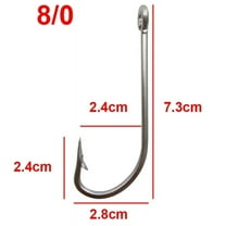 100pcs/lot Stainless Steel Fishing Hook Long Shank Saltwater Hooks For Fishing Accessories 34007 Size 1/0-10/0