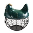 thumbnail image 1 of WREESH Eggs Holder Basket Organizer Storage Ceramic Fruit Container Kitchen Hen Decor, 1 of 3