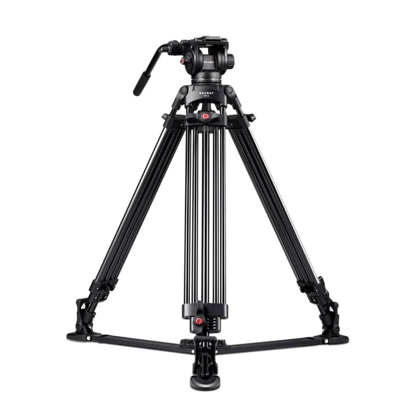 Trípode RAUBAY Aluminio para Cámara Canon Nikon Sony DSLR con Esparcidor de Tierra