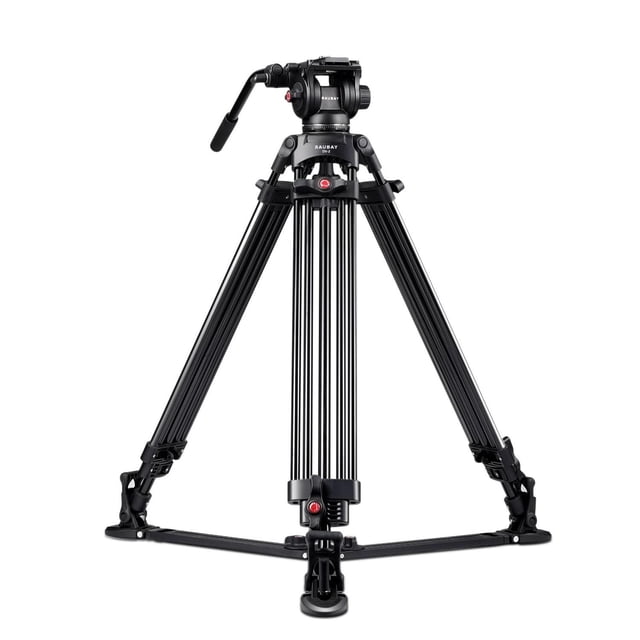 Trípode RAUBAY Aluminio para Cámara Canon Nikon Sony DSLR con Esparcidor de Tierra
