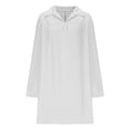 thumbnail image 4 of Ruimatai Women's Casual Linen Shirt Dress Summer Beach Short Sleeve Solid Color Loose Comfortable Stylish Spring Outfit Party Daily Wear, 4 of 7
