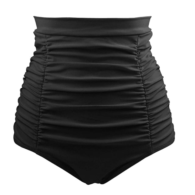 Yuarrent Experience Fit Parte inferior del traje de baño de cintura alta suave y cómoda Parte inferior del traje de baño de cintura alta sexy Deportes acuáticos Atrás SG