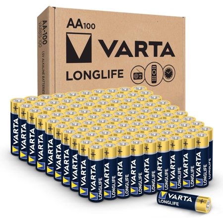 Longlife AA Batteries (100 Pack), Alkaline Double A Battery