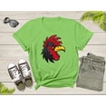 thumbnail image 4 of Cool Rooster Head Face Animal Bird Wildlife for Men Women T-Shirt Chicken Lover Gift T Shirt for Boys Girls Cute Cock Bird Tshirt, 4 of 7