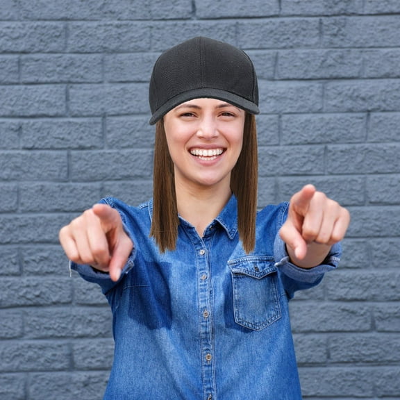 LEORX Wig Hat High Temperature Fiber Decorative Effect for Women Daily Wear 1Pack