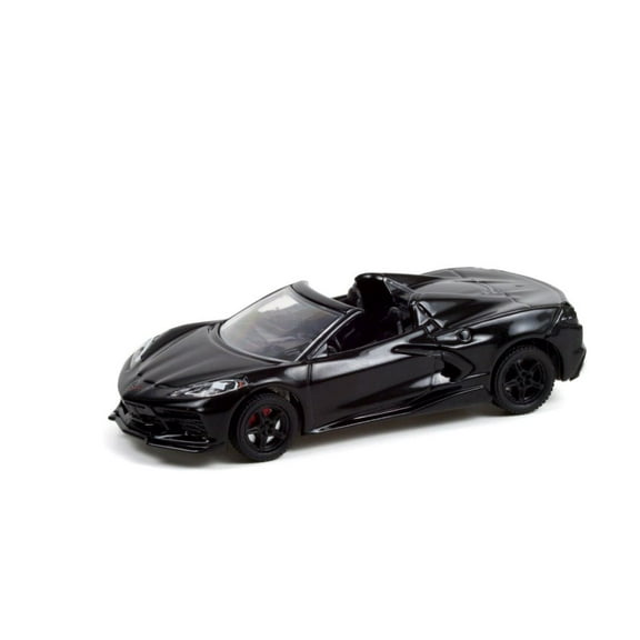 2020 Chevy Corvette C8 Stingray (Lot #3003), Black - Greenlight 37240/48 - 1/64 scale Diecast Model Toy Car