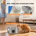 thumbnail image 3 of PawHut 246 oz./7L Stainless Steel Cat Water Fountain, Pet Water Fountain with Filters, Ultra-Quiet Pump, for Cats, Dogs and Multi-Pet Homes, 3 of 9