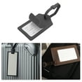 thumbnail image 5 of Unique Bargains 1 Pc Solid Color Luggage Tag for Travel PU Black, 5 of 5
