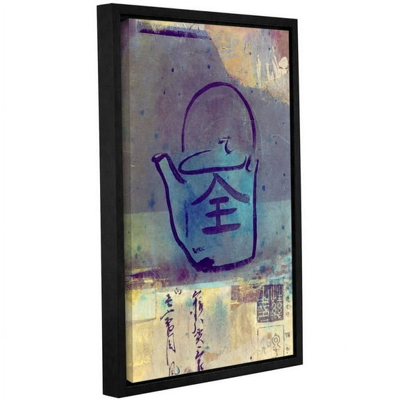 ArtWall Elena Ray "Good Tea" Gallery-Wrapped Floater-Framed Canvas